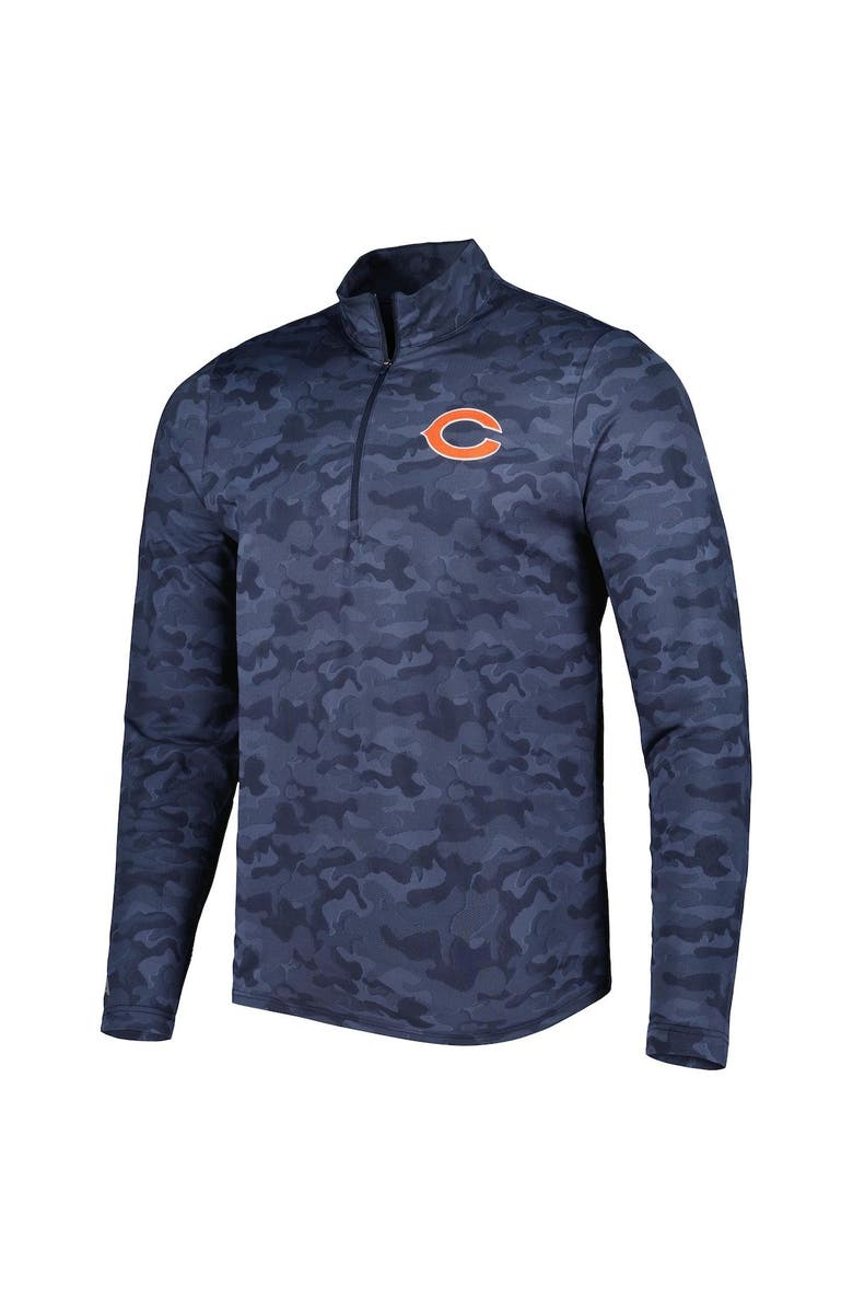 ANTIGUA Men's Antigua Navy Chicago Bears Brigade Quarter-Zip Sweatshirt, Alternate, color, Navy