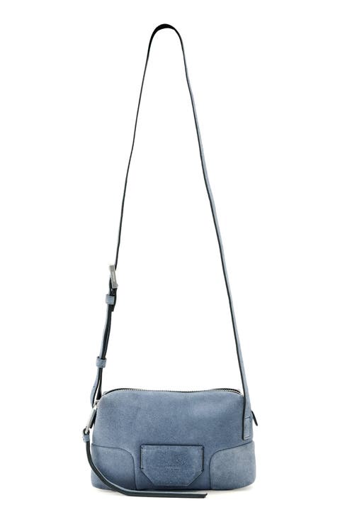 Micro Ares Suede Crossbody Bag