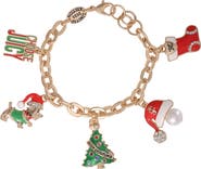 Juicy Couture Christmas Charm Bracelet, 7.5"