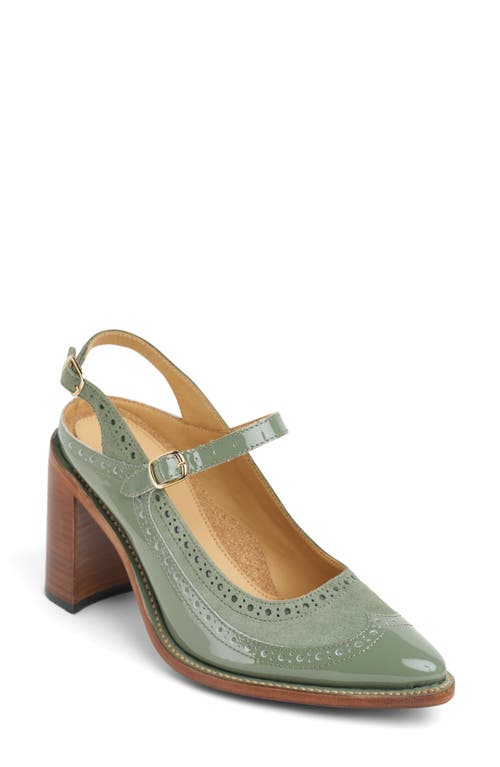 The Office Of Angela Scott Mrs. Russel Pointed Toe Pump In Green
