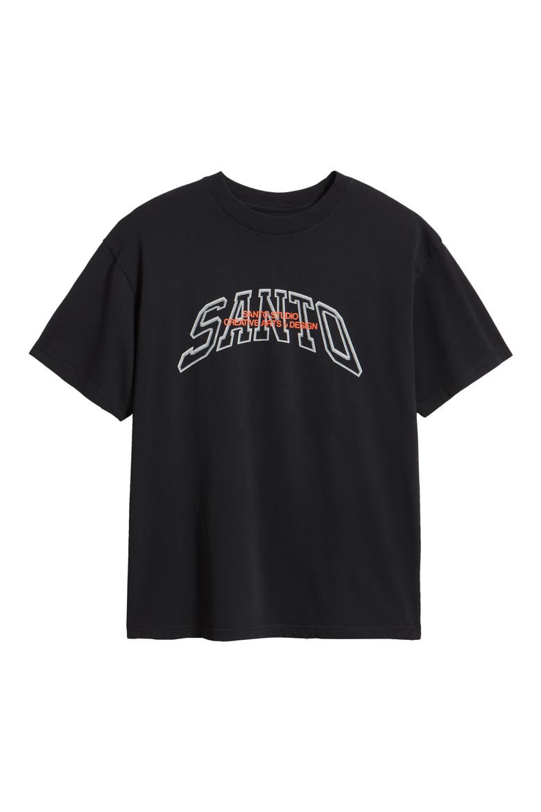 Creative Arts Logo Cotton Graphic T-Shirt, Alternate, color, BLACK