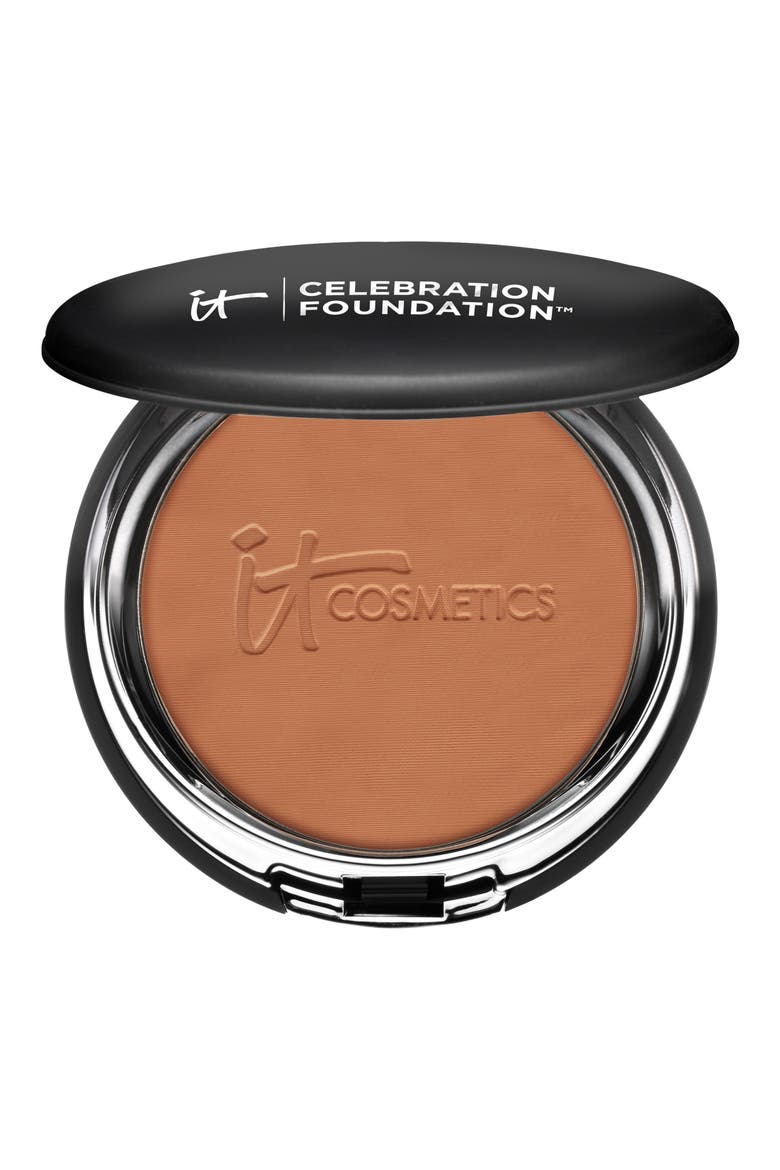 Celebration Foundation Full Coverage Anti-Aging Hydrating Powder Foundation, Main, color, DEEP (N)