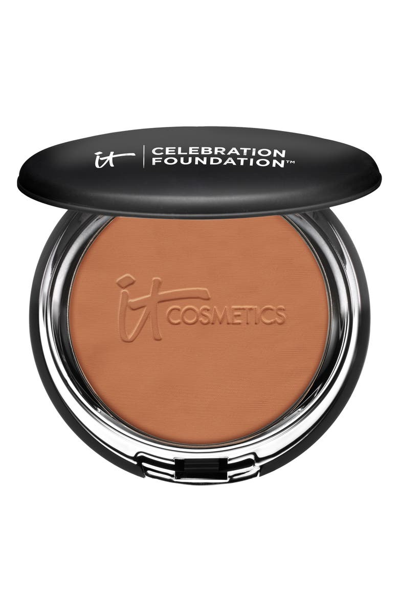 IT Cosmetics Celebration Foundation Full Coverage Anti-Aging Hydrating Powder Foundation, Main, color, Deep (N)