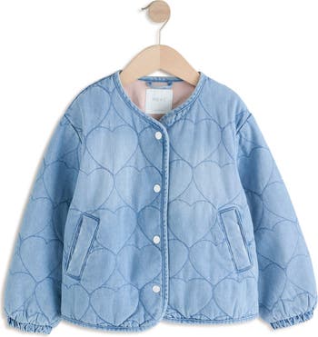 Kids' Quilted Denim Jacket