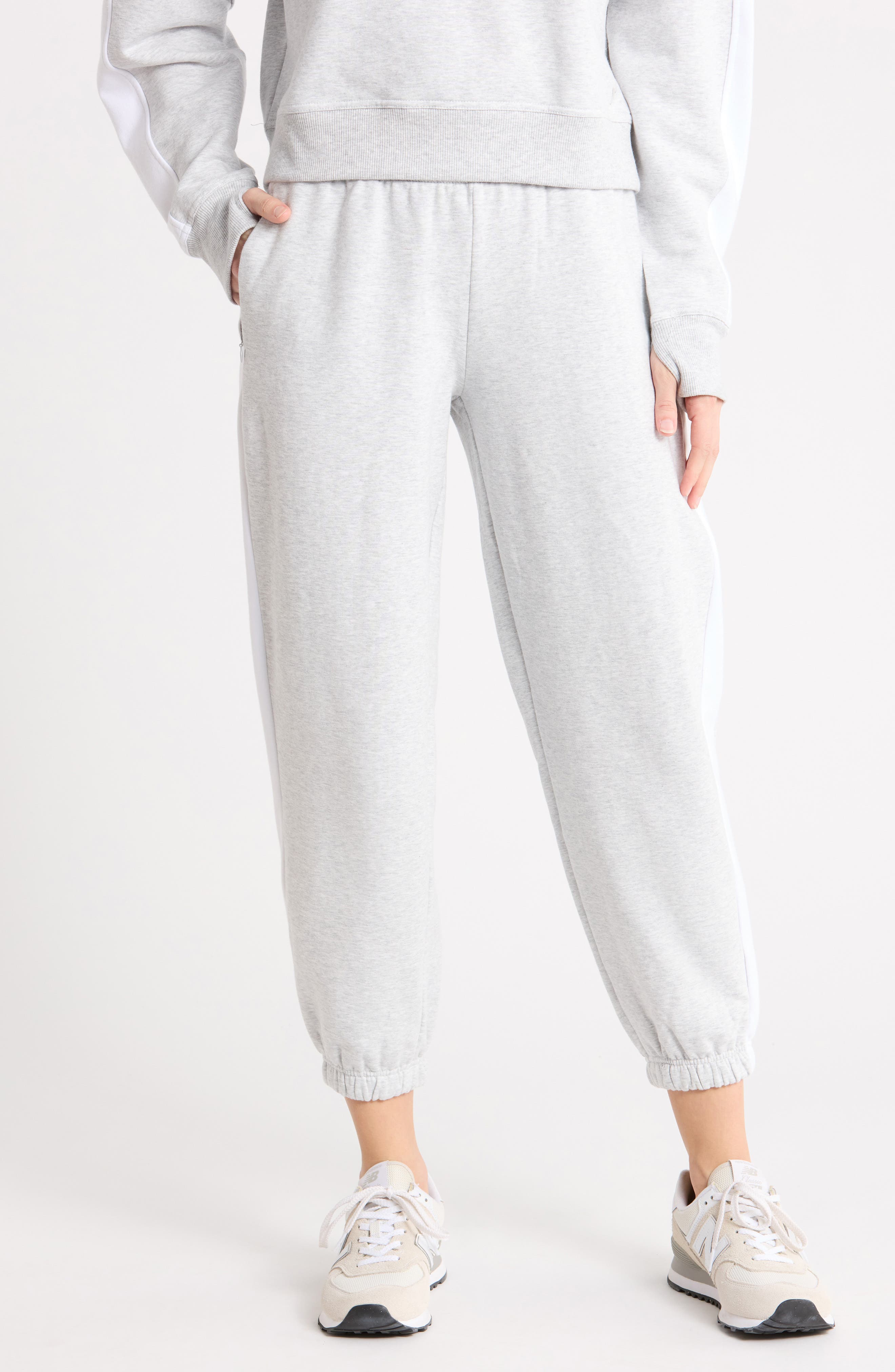selected HEATHER GREY/ WHITE