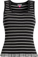 Vince Camuto Stripe Cotton Rib Tank