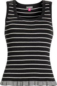Vince Camuto Stripe Cotton Rib Tank