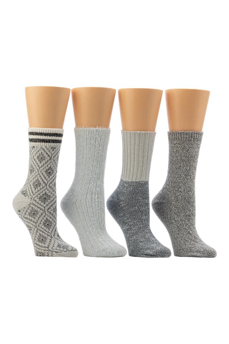 4-Pack Bootcut Crew Socks, Alternate, color, HIGH-RISE