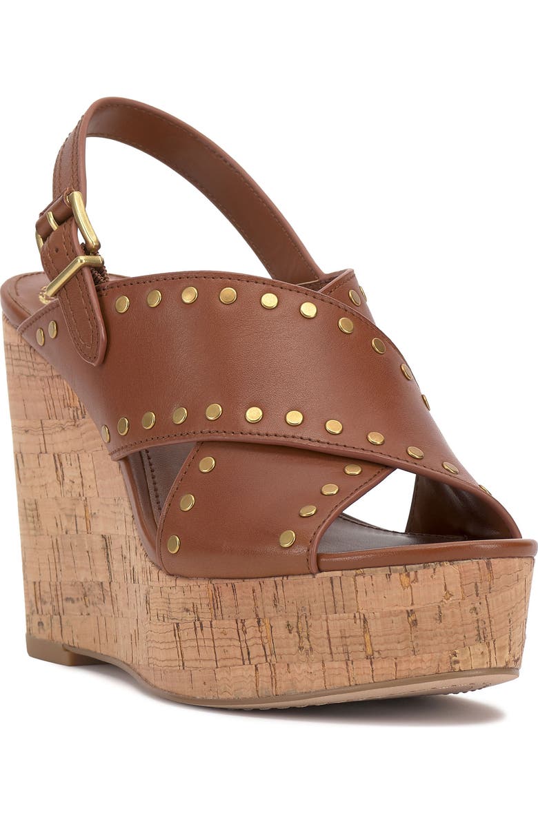 Vince Camuto Ellna Platform Wedge Sandal, Main, color, Caramello
