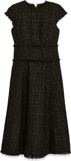 Donna Karan New York Metallic Tweed Midi Dress | Nordstrom