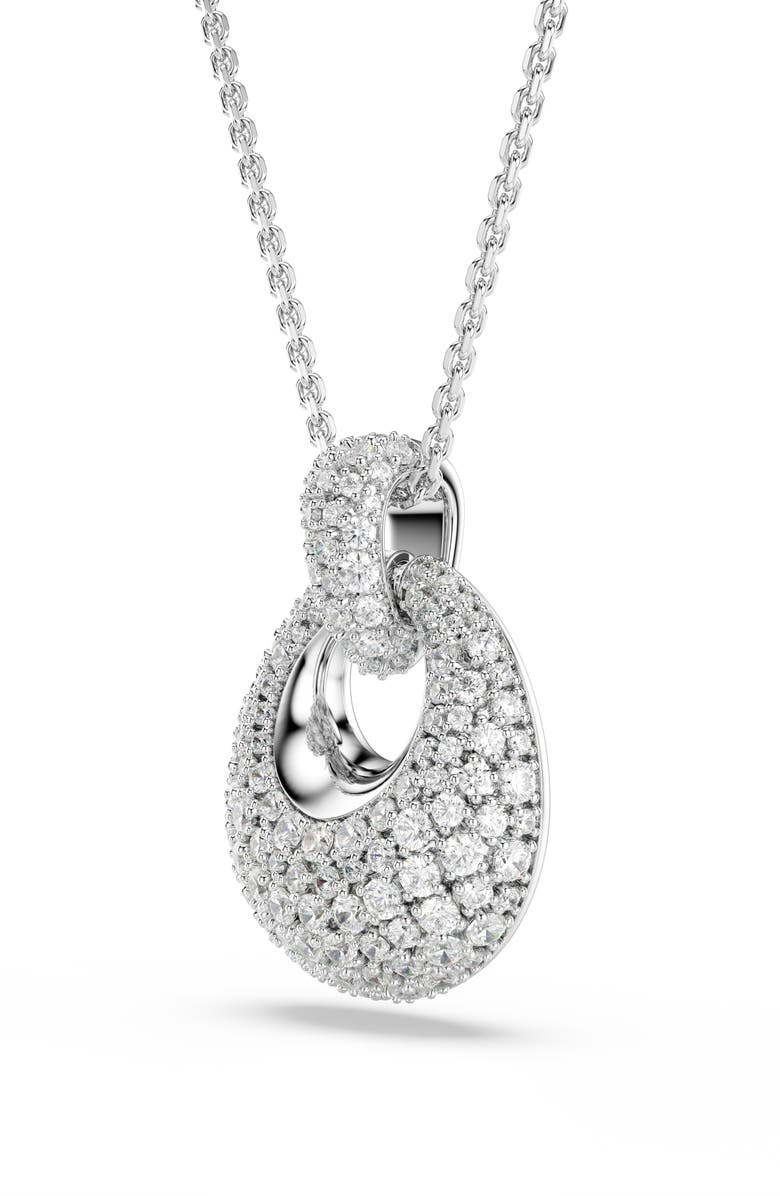 Swarovski Sublima Crystal Pendant Necklace, Alternate, color, White/ Silver