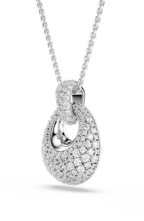 Swarovski Sublima Crystal Pendant Necklace In Silver