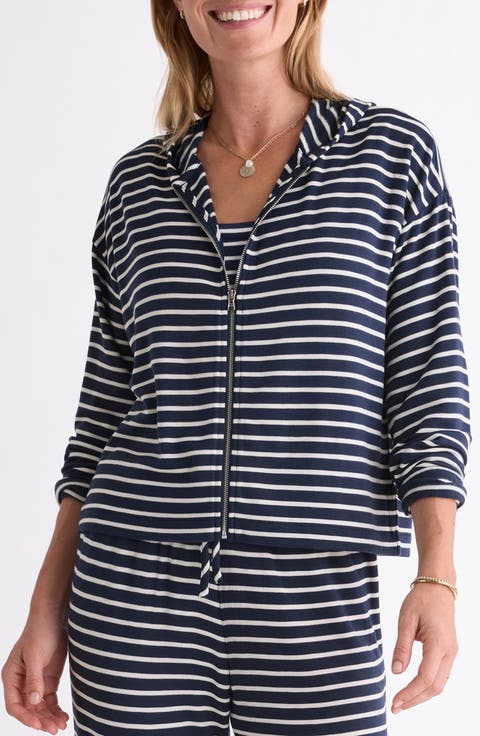 Dreamy Stripe Full Zip Hoodie