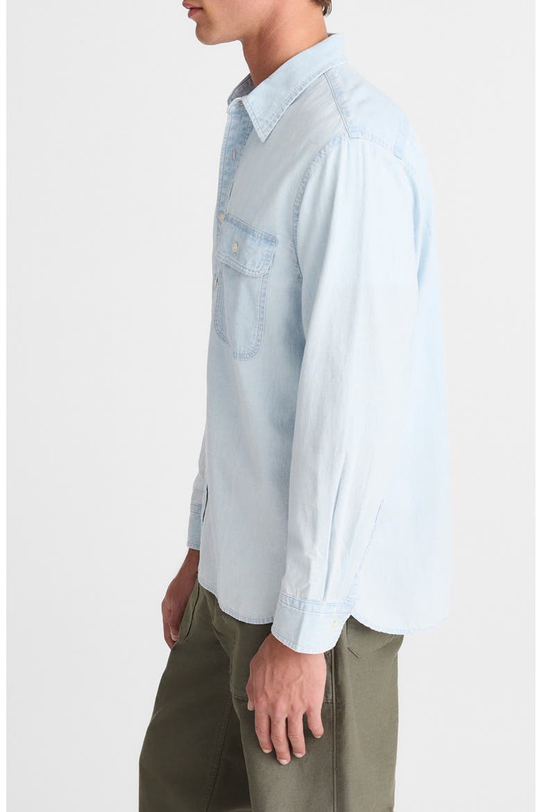 Chambray Work Shirt, Alternate, color, OLSON