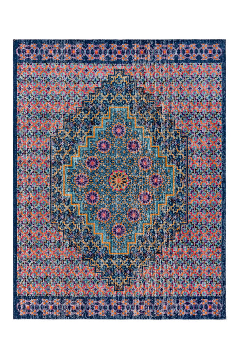 Tessera Global Rug, Main, color, BLUE/ PINK