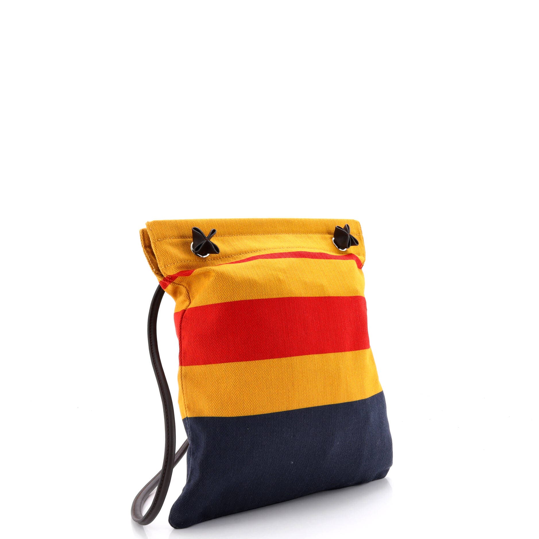 Pre-Owned Hermes Aline Bag Rocabar Canvas MM, Alternate, color, Bleu Nuit