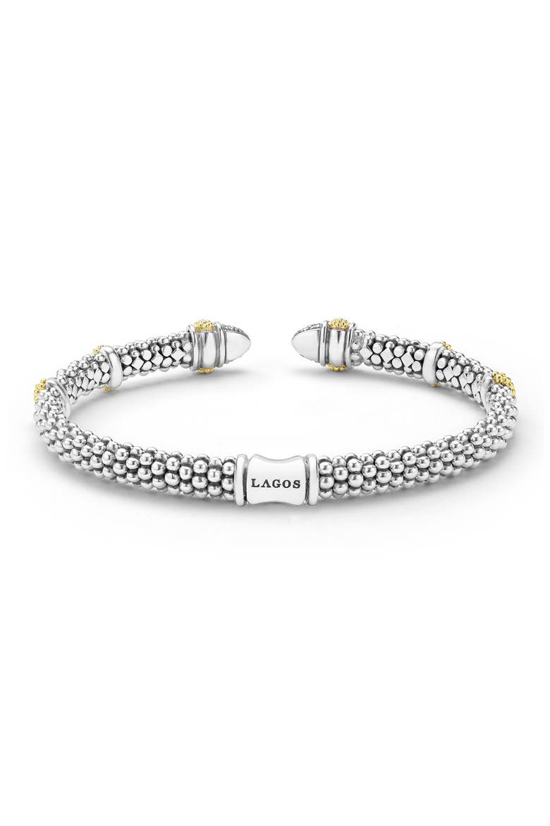 Caviar Lux 2-Tone Caviar Diamond Versa Torque Bracelet, Alternate, color, TWO TONE