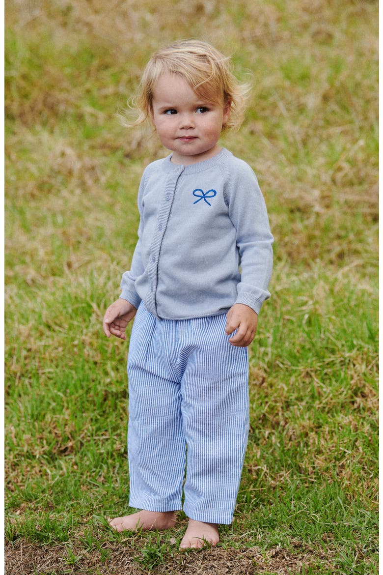 Dae Organic Cotton & Linen Pants, Alternate, color, BLUE STRIPE