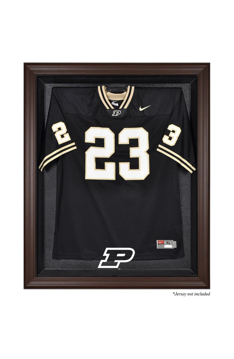 FANATICS AUTHENTIC Purdue Boilermakers Brown Framed Logo Jersey Display Case, Main, color, 