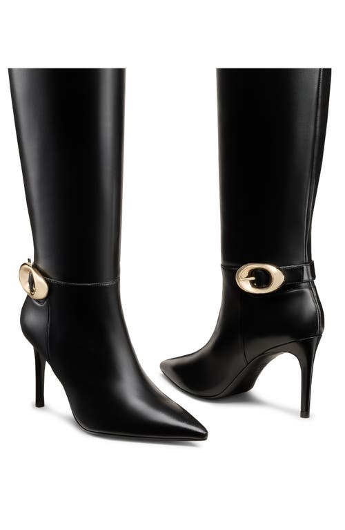 Stuart Weitzman Stuart Power Buckle Boot In Black