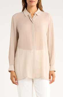 Eileen Fisher Long Silk Shirt