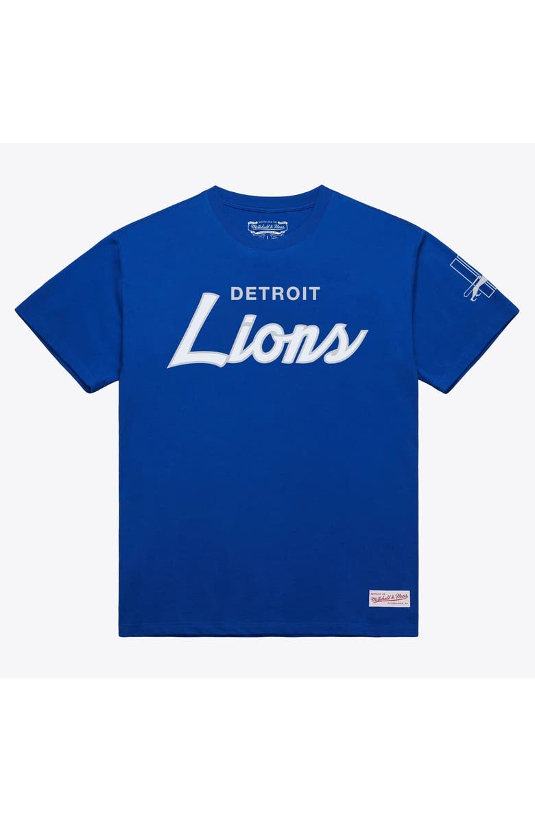 Mitchell & Ness Men's Mitchell & Ness Blue Detroit Lions Head Coach Classic T-Shirt, Main, color, Blue