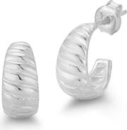GLAZE JEWELRY Twist Huggie Hoop Earrings