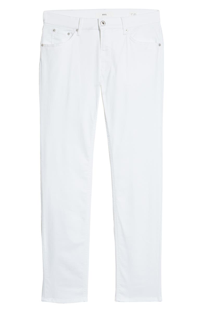 Brax Men's Chuck Slim Fit Five Pocket Pants, Alternate, color, White