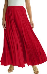 Jessica London Flowing Crinkled Maxi Skirt