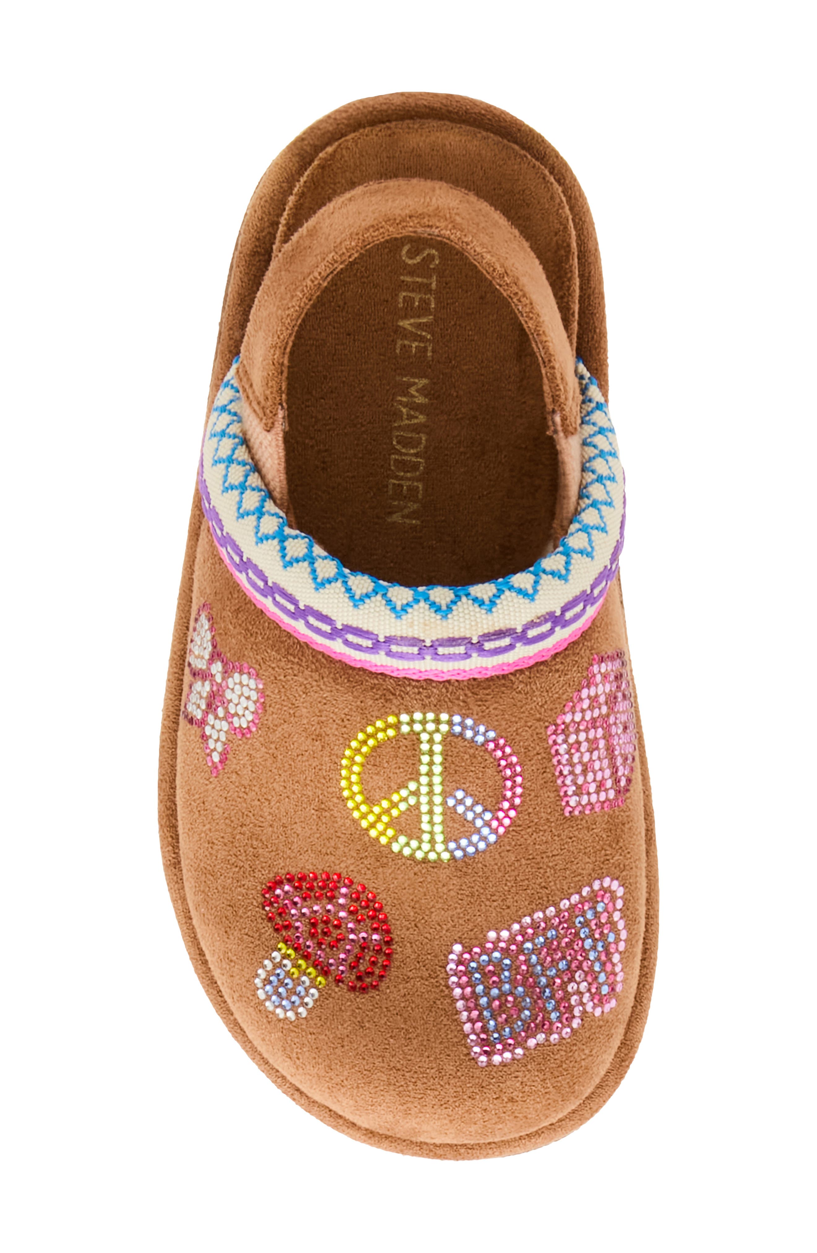 Kids' Tchip Faux Suede Clog, Alternate, color, COGNAC MULTI