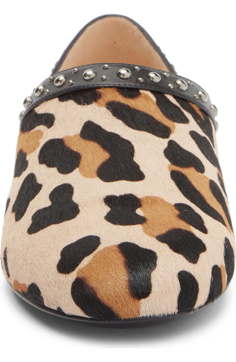 Longchamp Leopard Print Genuine Calf Hair Ballet Flat, Alternate, color,