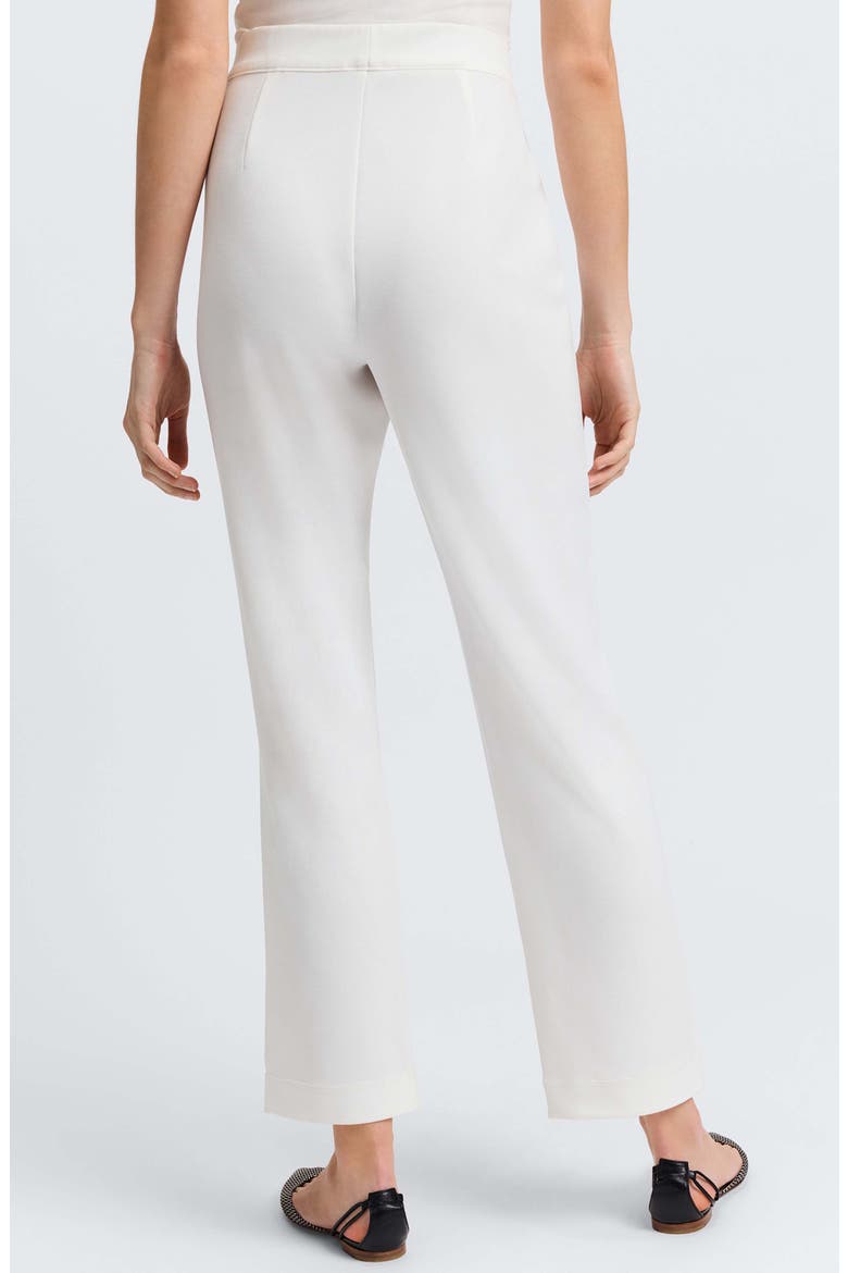 Louisa Crepe Knit Ankle Pants, Alternate, color, ECRU