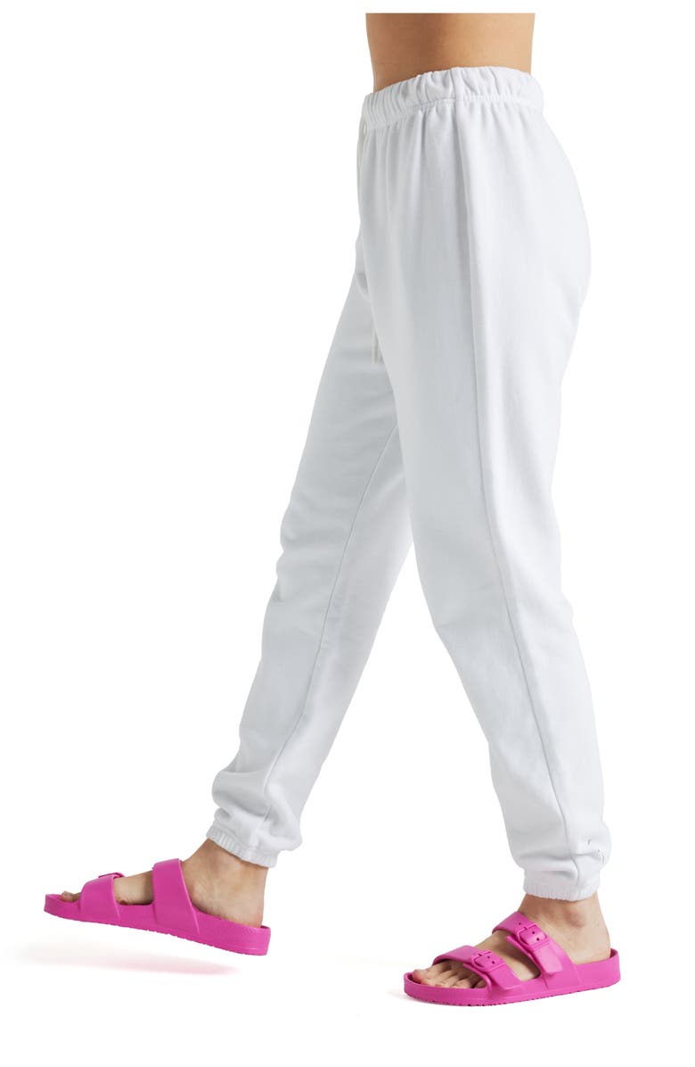ELECTRIC YOGA French Terry Joggers, Alternate, color, White