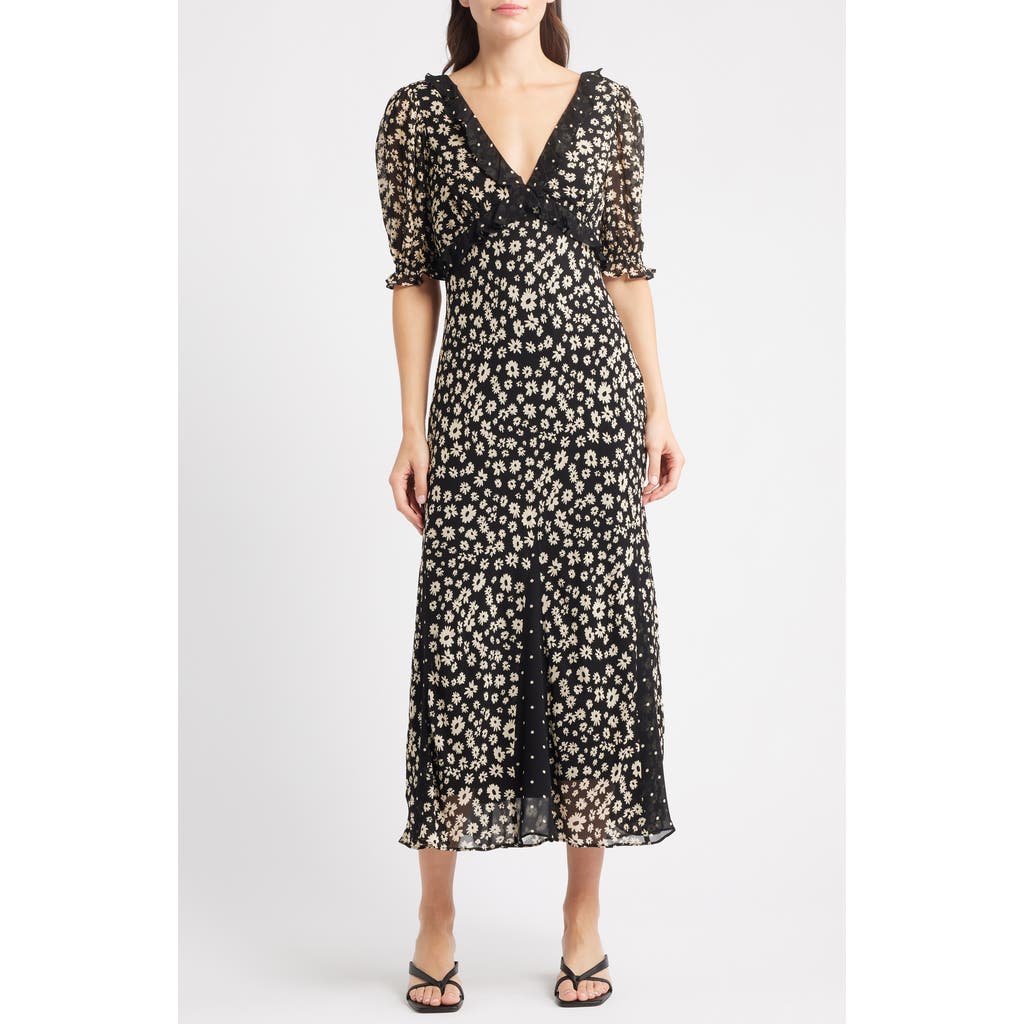 Rails Annmarie Dress Daisy Dot Combo In Black