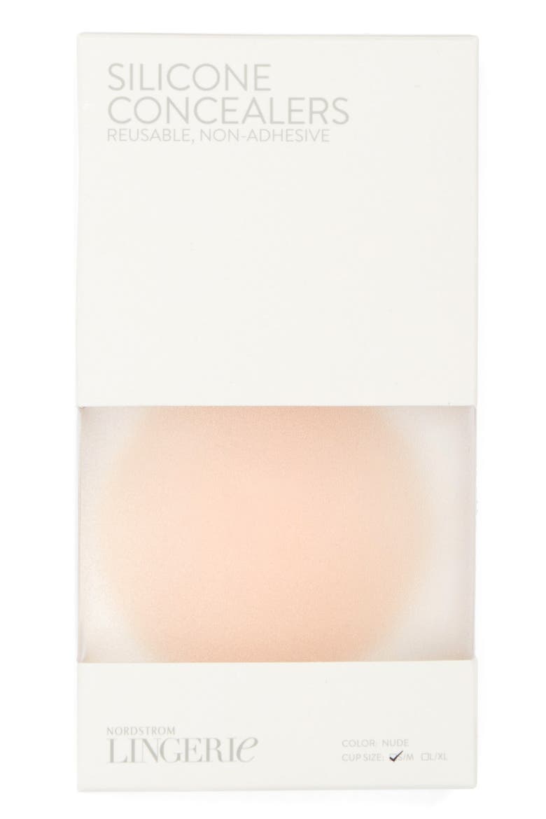 Non-Adhesive Silicone Breast Petals, Alternate, color, NUDE