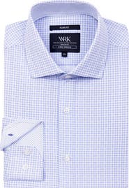 W.R.K Slim Fit Plaid Performance Dress Shirt