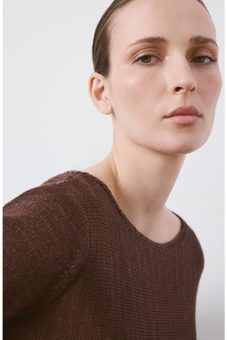 Relaxed Fit Sweater, Alternate, color, CHOCOLATE