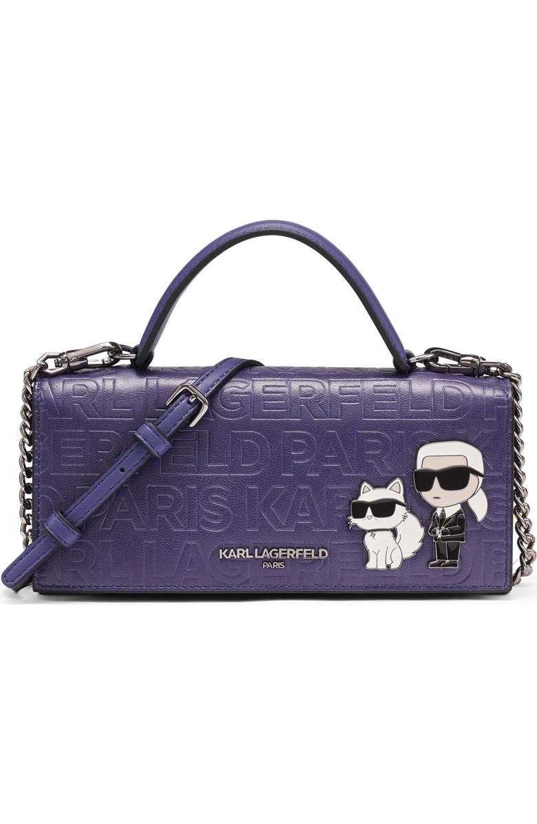 KARL LAGERFELD PARIS Meribel Wallet, Alternate, color, Black/Gold