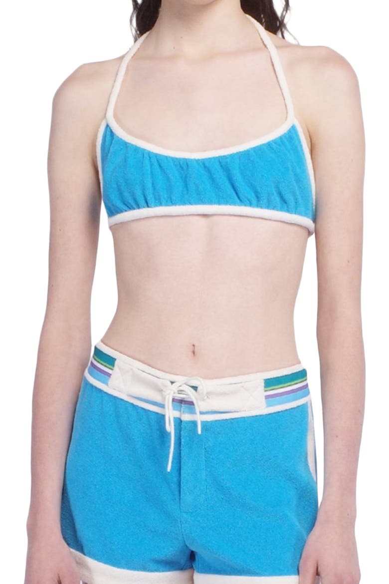 Cabana Terry Bikini Top, Alternate, color, OCEAN BLUE