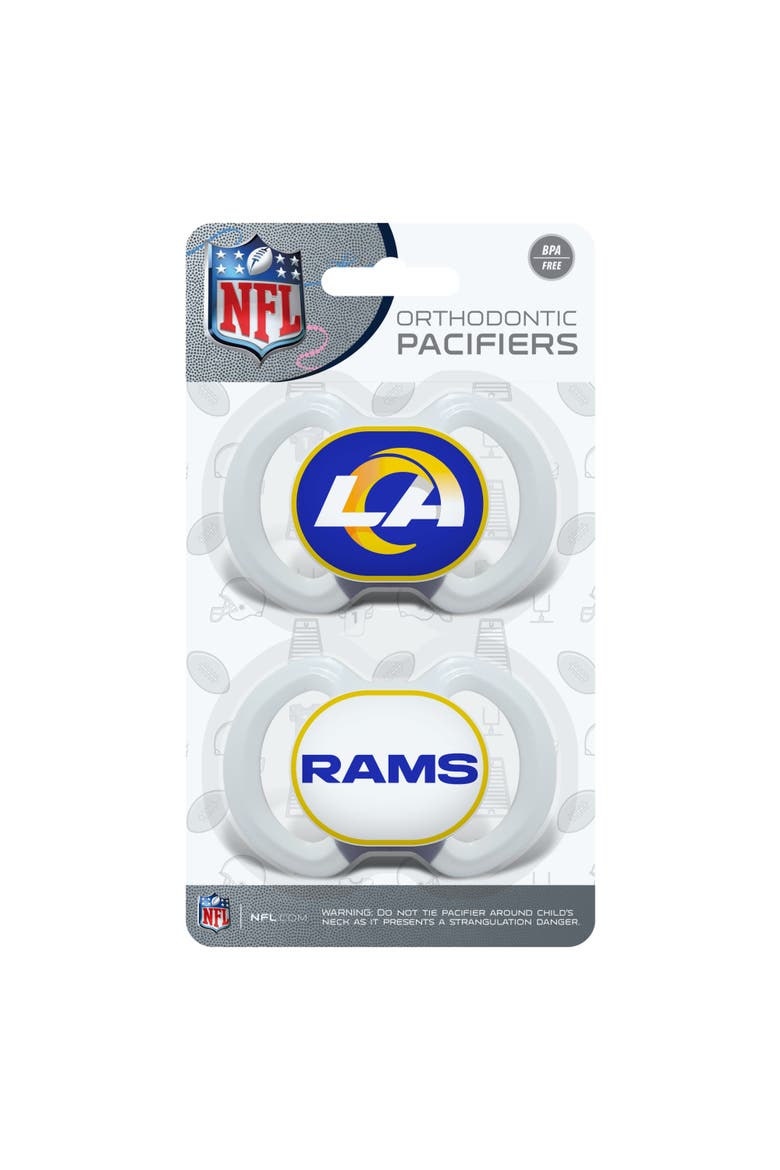 Los Angeles Rams Pacifier 2-Pack, Alternate, color, Multicolor