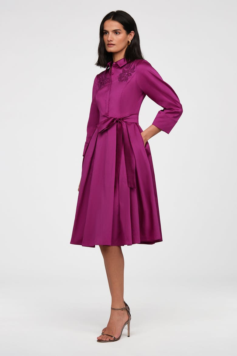 Rosemary Taffeta Shirt Dress, Alternate, color, Kyoto Dust
