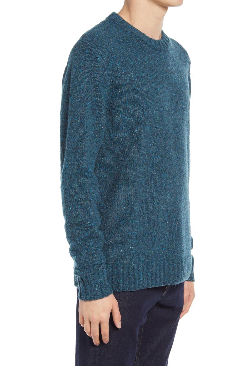 Donegal Crewneck Sweater, Alternate, color, SEABIRD