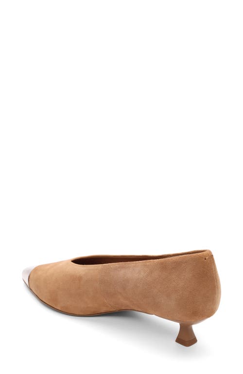 Sanctuary Manda Cap Toe Kitten Heel Pump In Brown
