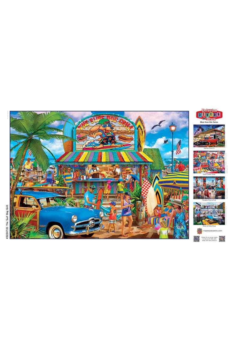 The Surf Dog Grill 500 Piece Puzzle, Alternate, color, Multicolor