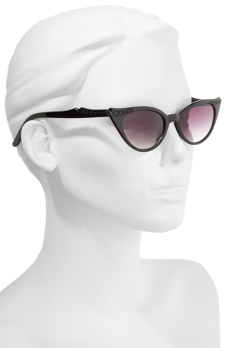 Glance Eyewear 50mm Exaggerated Sharp Cat Eye Sunglasses, Alternate, color, 