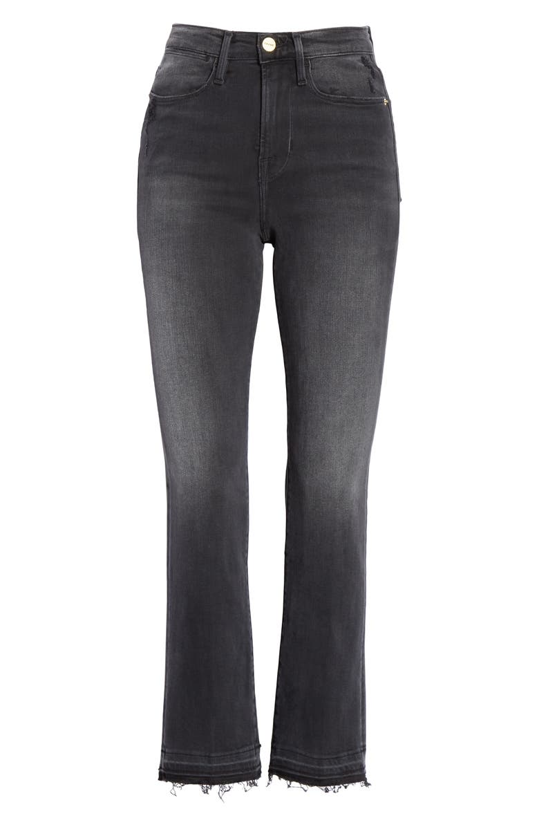 FRAME Le High Straight Release Hem Jeans, Alternate, color,
