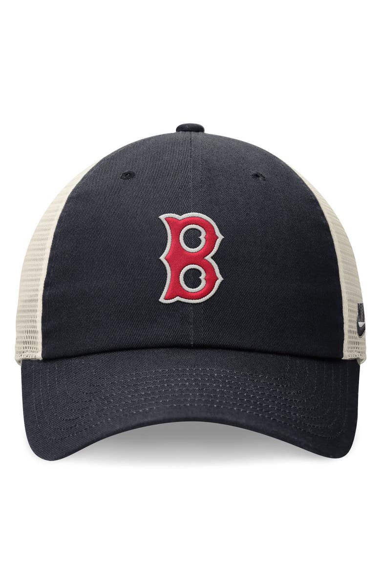 Nike Men's Nike Navy Boston Red Sox Cooperstown Collection Rewind Club Trucker Adjustable Hat, Alternate, color, Navy