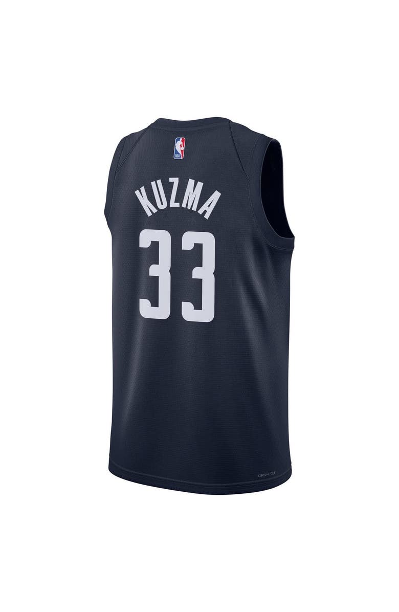 Jordan Brand Unisex Jordan Brand Kyle Kuzma Navy Washington Wizards 2024/25 Swingman Jersey - Statement Edition, Alternate, color, 