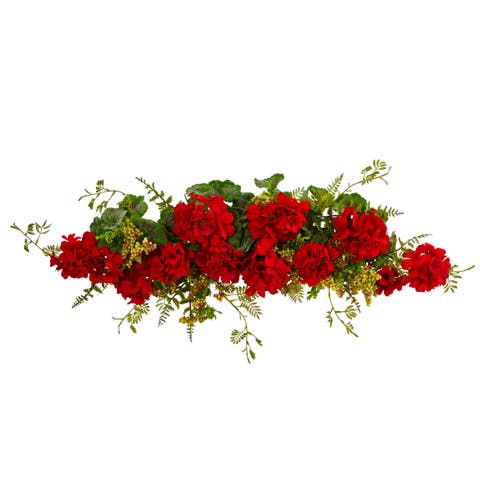 32-in Geranium and Berry Swag