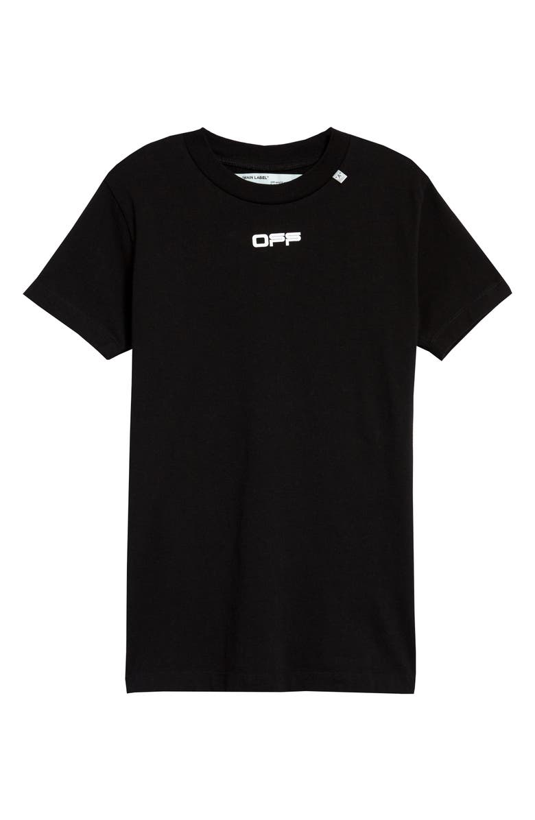 Off-White Caravaggio Arrow Slim Graphic Tee, Main, color, 